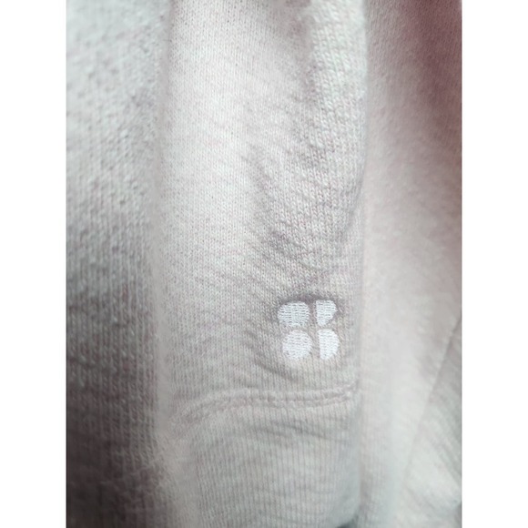 Sweaty Betty Nestle Up half zip crop sweatshirt sz L Antique Pink - Picture 2 of 9